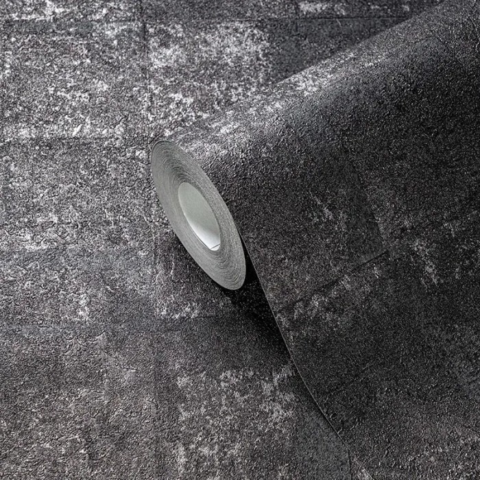 Papel pintado piedra natural estilo contemporáneo negro - As Creation Stories Of Life 396714