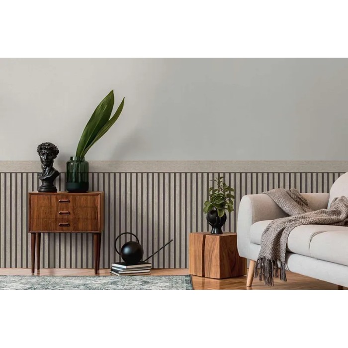As Creation|Papel pintado listón madera escandinavo gris|Imitacion Madera