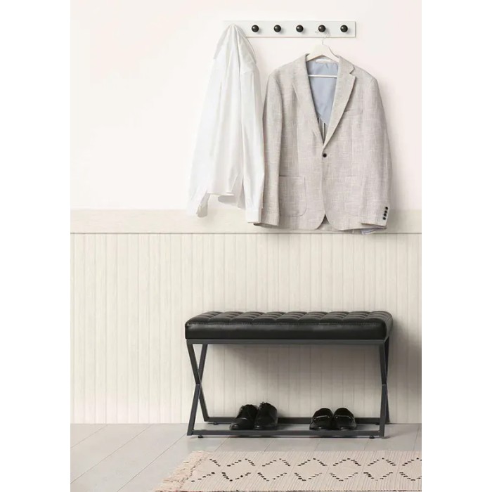 As Creation|Papier Peint frise lambris bois blanc|Imitation Bois