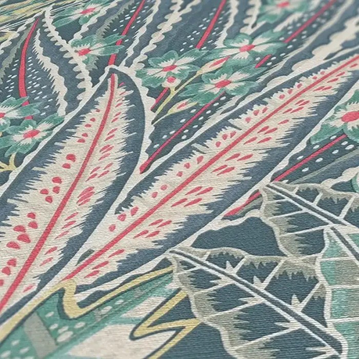 As Creation|Wallpaper ethnic floral boho style blue|Floral