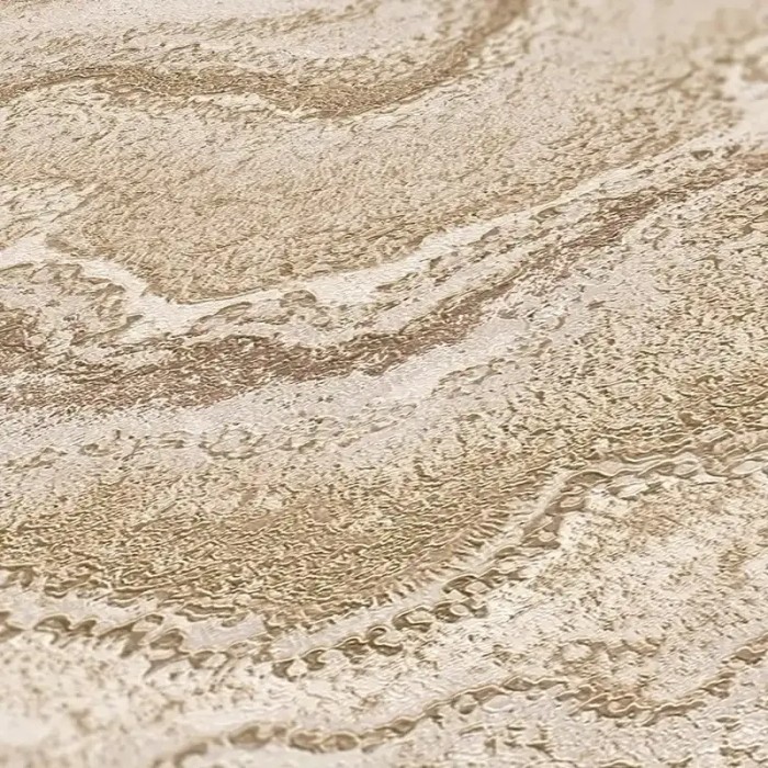 As Creation|Papier Peint texture roche poreuse beige, crème, doré|Imitation Pierre