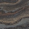 As Creation|Papier Peint roche poreuse noire, dorée|Contemporain