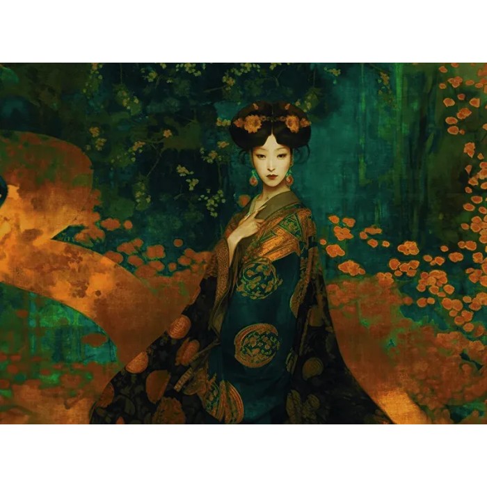 As Creation|Wandbild orientalischer Stil japanische Geisha|Wandbild