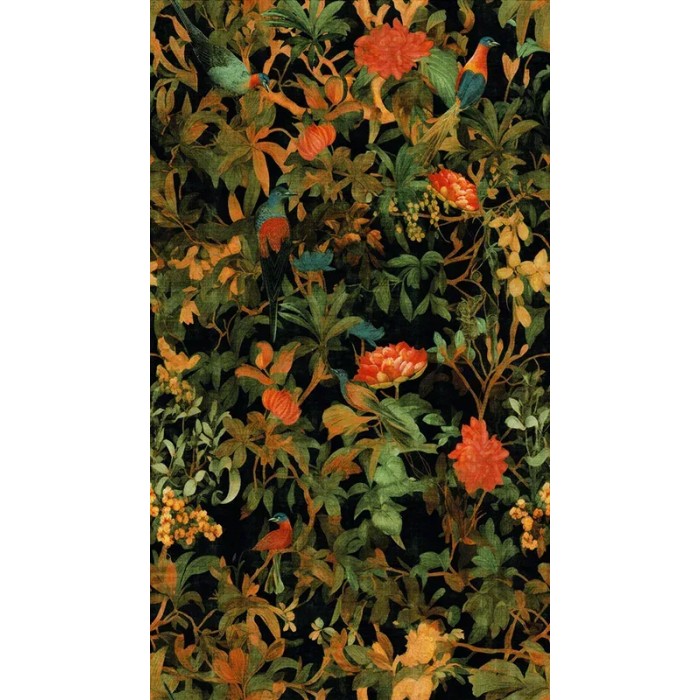 As Creation|Wandbild Jungle-Stil mehrfarbiges Blumenmuster|Wandbild