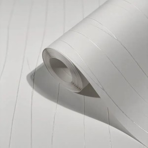 Marburg|Wallpaper with anthracite metallic folds|Contemporary
