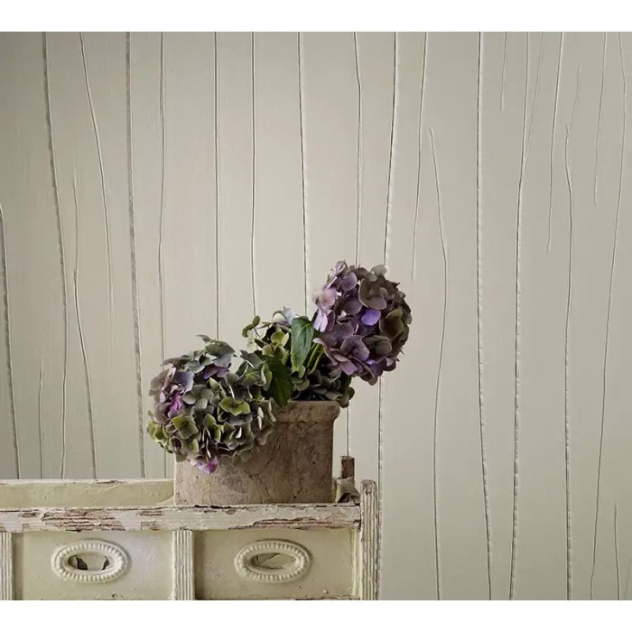 Papel pintado alta gama rayas pliegues metálicos greige - Marburg Crush Motion 63405