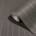 Marburg|Papel pintado con pliegues metálicos antracita|Contemporáneo