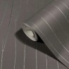 Marburg|Papel pintado con pliegues metálicos antracita|Contemporáneo