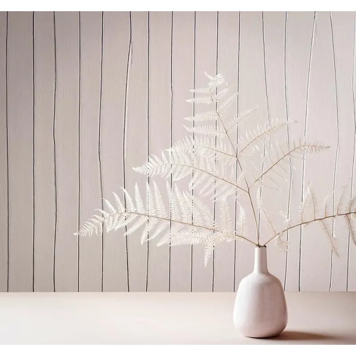 Marburg|High-end pleated metallic stripe wallpaper in beige|High-End