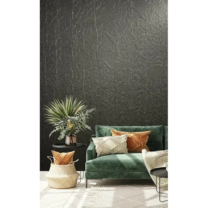 Marburg|Papier Peint floral haut de gamme anthracite|Papier Peint