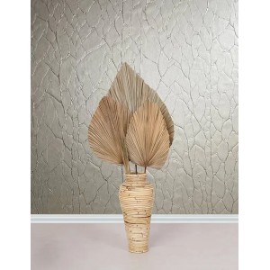 Casamance|Ethno Tapete braun Textilmosaik|Hochwertige 2