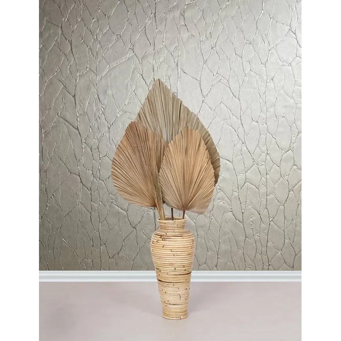 Marburg|Papel pintado floral alta gama gris metalizado|Alta Gama