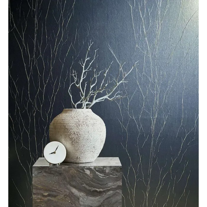 Marburg|Wallpaper high-end steel blue, tree branches|Wallpaper