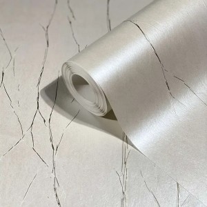 Casadeco|Textured beige linen wallpaper|Contemporary