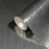 Marburg|Modern plain crinkled wallpaper in anthracite|High-End