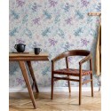 Marburg|Romantische Tapete Rittersporn Weiß Blau Violett|Romantisch