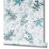 Marburg|Floral wallpaper with watercolor lilacs in grey and turquoise|Romantic