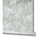 Papel pintado romántico delfinios acuarela gris blanco - Marburg Flora 47452