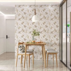 Casadeco|Vanilla beige distressed effect wallpaper|Wallpaper 2