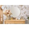Marburg|Wallpaper watercolor floral, white delphiniums, gray|Wallpaper