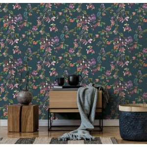 Marburg|Papel pintado flores beige y rosa|Papel Pintado 2