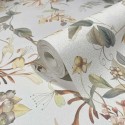Marburg|Papier Peint imprimé fleurs blanches avec baies|Papier Peint