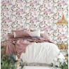 Marburg|Papier Peint fleurs blanches et roses avec baies|Papier Peint