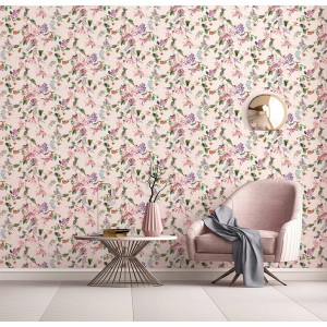 Marburg|Papier Peint imprimé fleurs blanches avec baies|Papier Peint 2