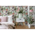 Marburg|Wallpaper green and pink floral vine|Wallpaper