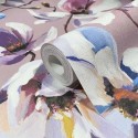 Marburg|Oriental watercolor magnolia wallpaper|Oriental