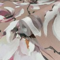 Marburg|Watercolor magnolia wallpaper in brown, white and pink|Romantic