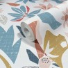 Marburg|Wallpaper with white, blue, and red vectorized flowers|Wallpaper
