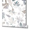 Marburg|White, gray, and beige vectorized floral Wallpaper|Wallpaper