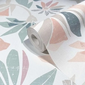 As Creation|Wallpaper with jungle and tropical birds print|Wallpaper