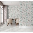 Marburg|Wallpaper vectorized white, green, and orange flowers|Wallpaper