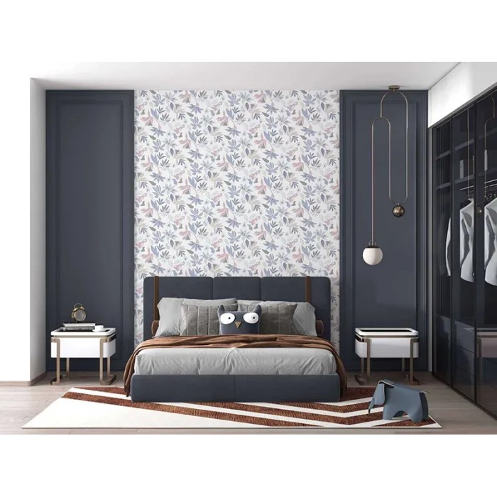 Marburg|Wallpaper flowers white, purple|Wallpaper