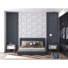 Marburg|Wallpaper flowers white, purple|Wallpaper