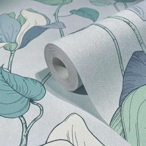 Caselio|Textile effect wallpaper in copper|Wallpaper
