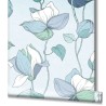 Marburg|Papel pintado plantas trepadoras azul y verde|Papel Pintado