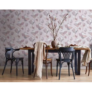 Rasch|Papier peint fleuri Boho jaune|Floral 2