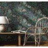 Marburg|Rustic wallpaper with wildflowers in green and black|Rustic