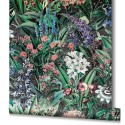 Marburg|Papier peint rustique fleurs sauvages vert et noir|Rustique