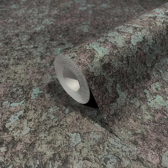 Marburg|Papel pintado rústico pared desconchada antracita|Industrial