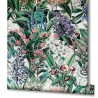 Marburg|Papel pintado floral flores de campo verde gris|Rústico