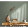 Marburg|Japandi braided wicker wallpaper in green|Raffia Imitation