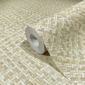 Marburg|Papier peint Japandi osier tressé beige|Imitation Raphia
