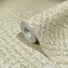 Marburg|Japandi Tapete geflochtenes Rattan Beige|Raffiaimitation