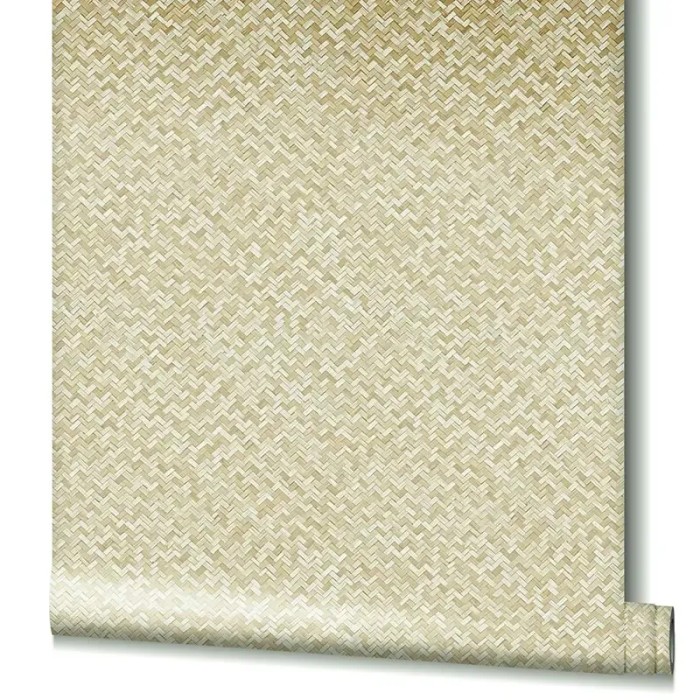 Marburg|Japandi Tapete geflochtenes Rattan Beige|Raffiaimitation
