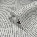 Marburg|Japandi braided jute wallpaper in grey|Raffia Imitation