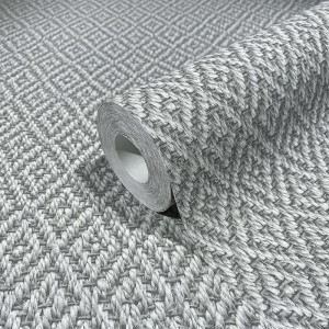 Caselio|Papel pintado moderno efecto textil turquesa y dorado|Imitacion Tela